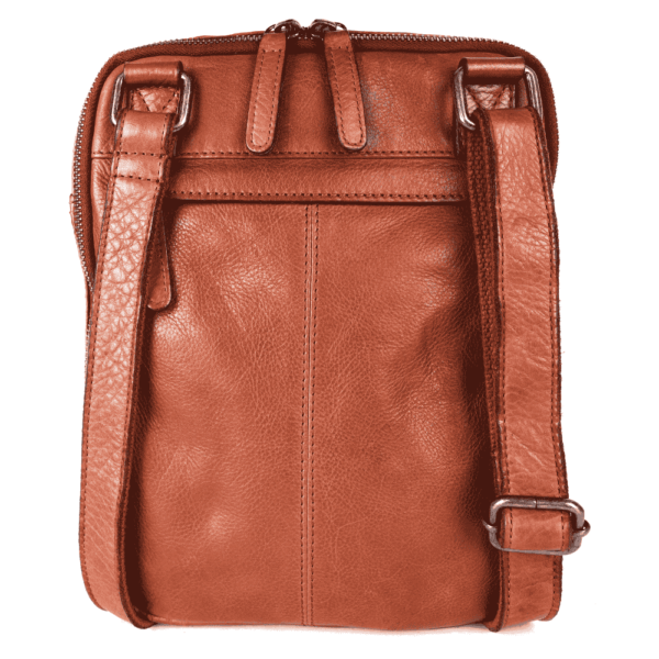 Genuine Italian Leather Shoulder Crossbody Sling Bag for Men - Adjustable Strap for Office, Travel, Casual & Hiking