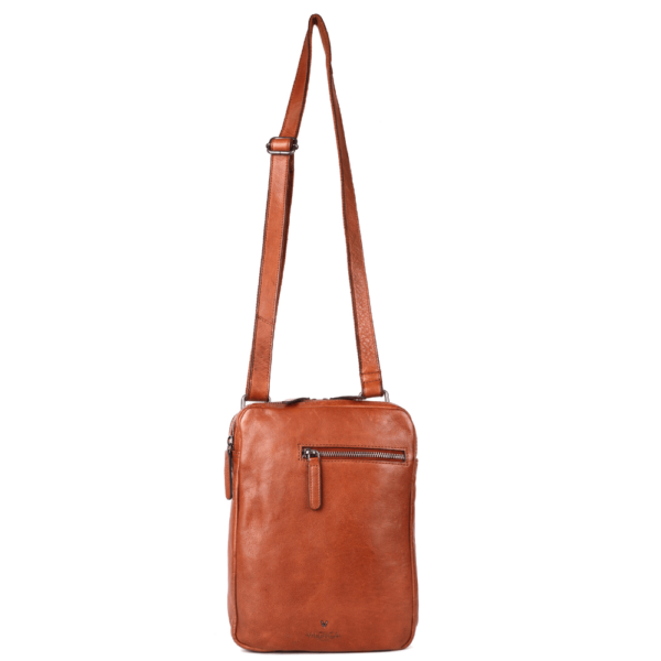 Genuine Italian Leather Shoulder Crossbody Sling Bag for Men - Adjustable Strap for Office, Travel, Casual & Hiking