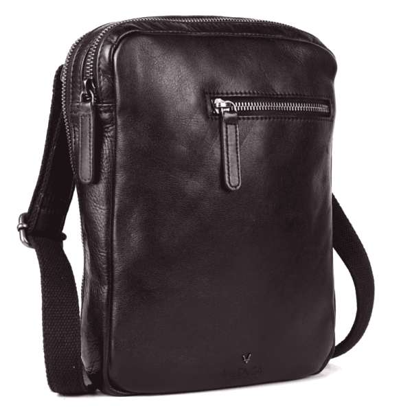 Genuine Italian Leather Shoulder Crossbody Sling Bag for Men - Adjustable Strap for Office, Travel, Casual & Hiking