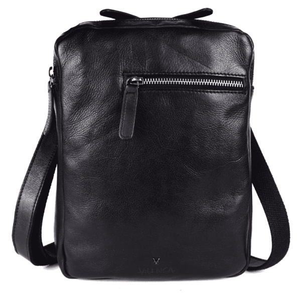 Genuine Italian Leather Shoulder Crossbody Sling Bag for Men - Adjustable Strap for Office, Travel, Casual & Hiking
