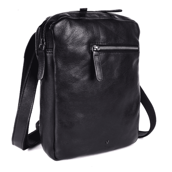 Genuine Italian Leather Shoulder Crossbody Sling Bag for Men - Adjustable Strap for Office, Travel, Casual & Hiking