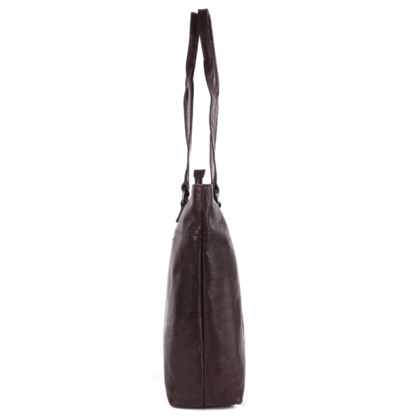 KATIE TOTE BAG – Genuine Leather Tote Bag for Women- Chestnut