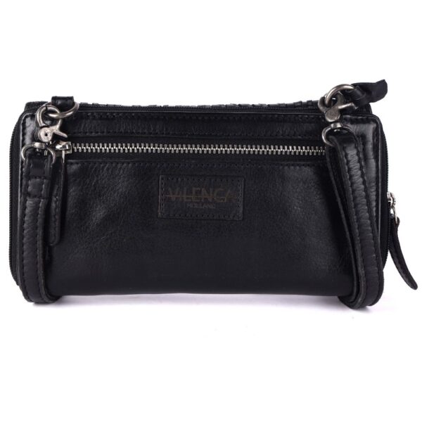 Genuine Leather Wallets for Women, Small Wallet for Ladies Zipper Coin Purse Credit Card Holder with Strap