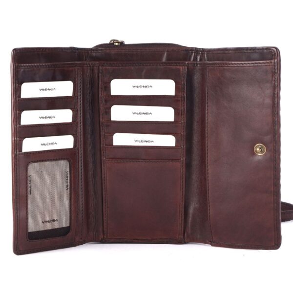 Genuine Leather Wallets for Women, Small Wallet for Ladies Zipper Coin Purse Credit Card Holder with Strap (Copy)