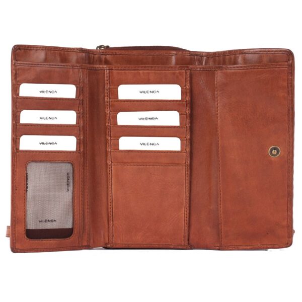 Genuine Leather Wallets for Women, Small Wallet for Ladies Zipper Coin Purse Credit Card Holder with Strap (Copy)