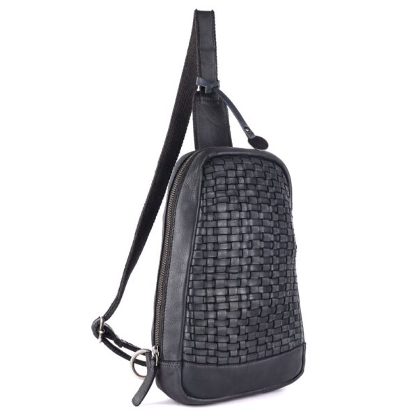 Genuine Leather Body Bag Unisex Trendy Casual Travelling Essentials Kept Bag, Durable Secure Travel Grey