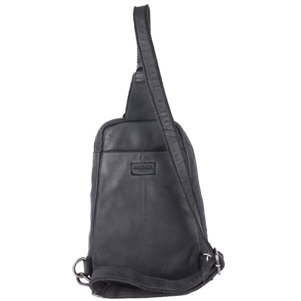 Genuine Leather Body Bag Unisex Trendy Casual Travelling Essentials Kept Bag, Durable Secure Travel Grey