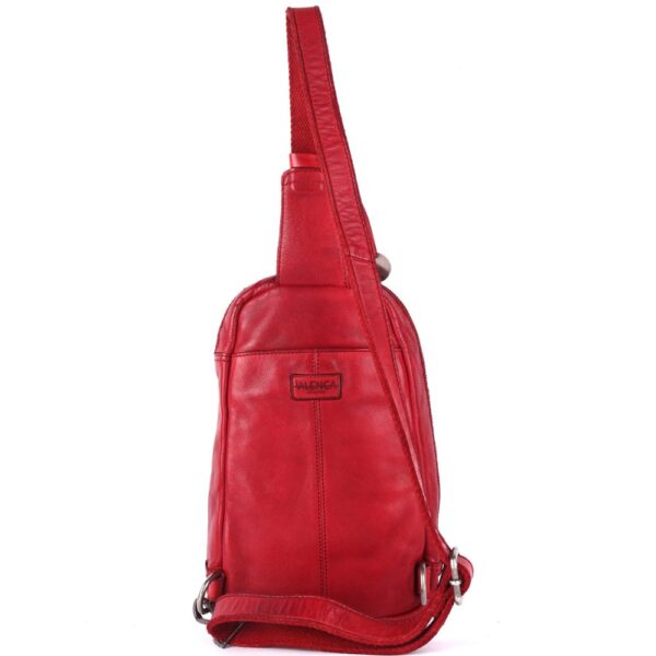 Genuine Leather Body Bag Unisex Trendy Casual Travelling Essentials Kept Bag, Durable Secure Travel Red