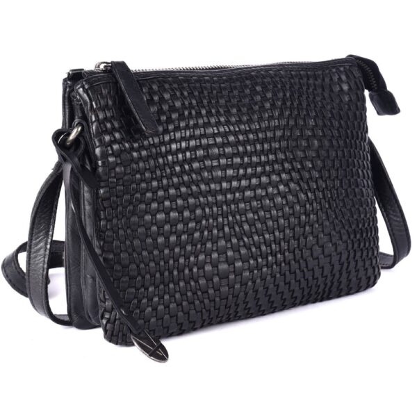 Genuine Leather Crossbody Sling Bag for Women - Trendy Casual Office Bag with Adjustable Strap