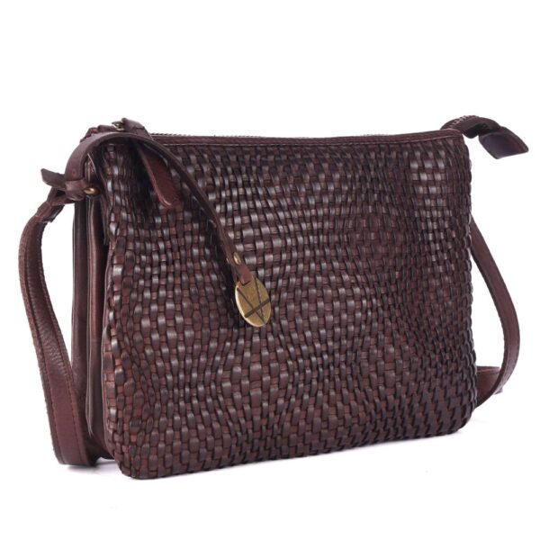 Genuine Leather Crossbody Sling Bag for Women - Trendy Casual Office Bag with Adjustable Strap (Copy)