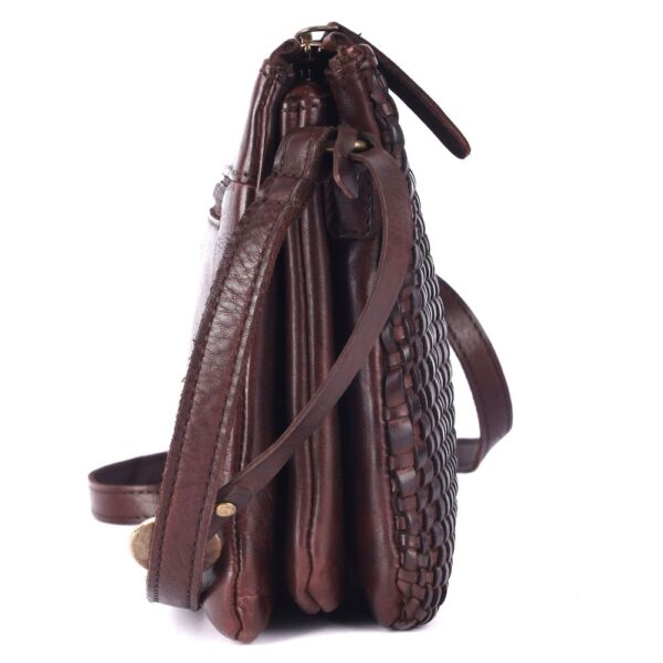 Genuine Leather Crossbody Sling Bag for Women - Trendy Casual Office Bag with Adjustable Strap (Copy)