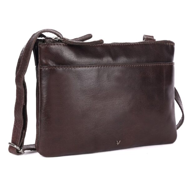 9 inch Genuine Leather Crossbody Sling Bags for Women, Trendy Casual Office Bag with Adjustable Strap