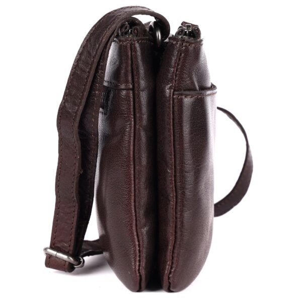 9 inch Genuine Leather Crossbody Sling Bags for Women, Trendy Casual Office Bag with Adjustable Strap