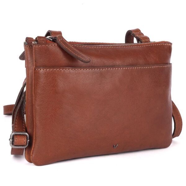 9 inch Genuine Leather Crossbody Sling Bags for Women, Trendy Casual Office Bag with Adjustable Strap