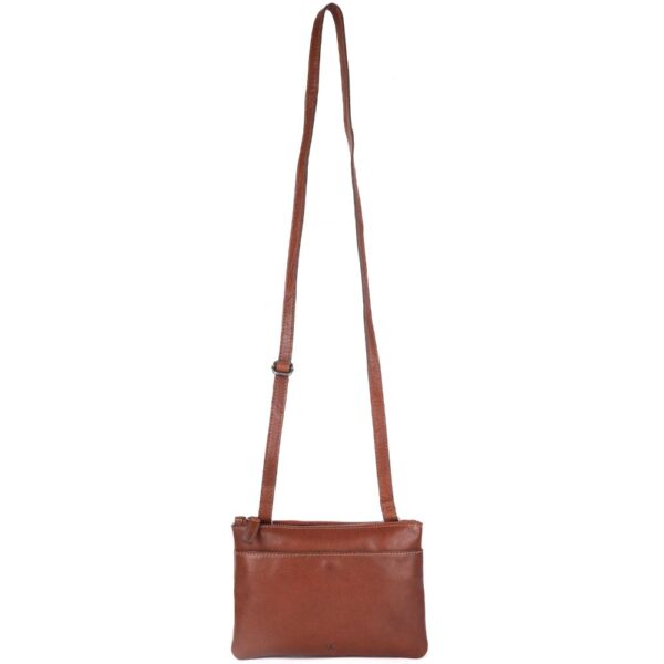 9 inch Genuine Leather Crossbody Sling Bags for Women, Trendy Casual Office Bag with Adjustable Strap