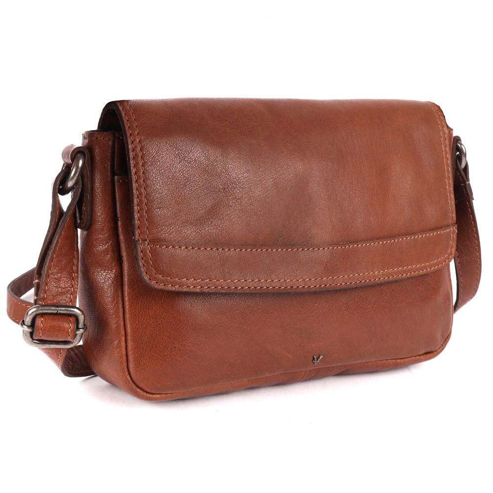 Genuine Leather Crossbody Sling Bag for Women - Trendy Casual Bag with Adjustable Strap