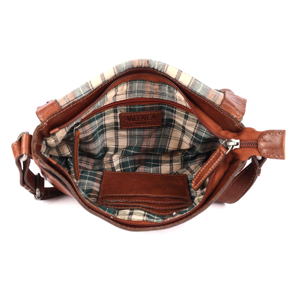 Genuine Leather Crossbody Sling Bag for Women - Trendy Casual Bag with Adjustable Strap