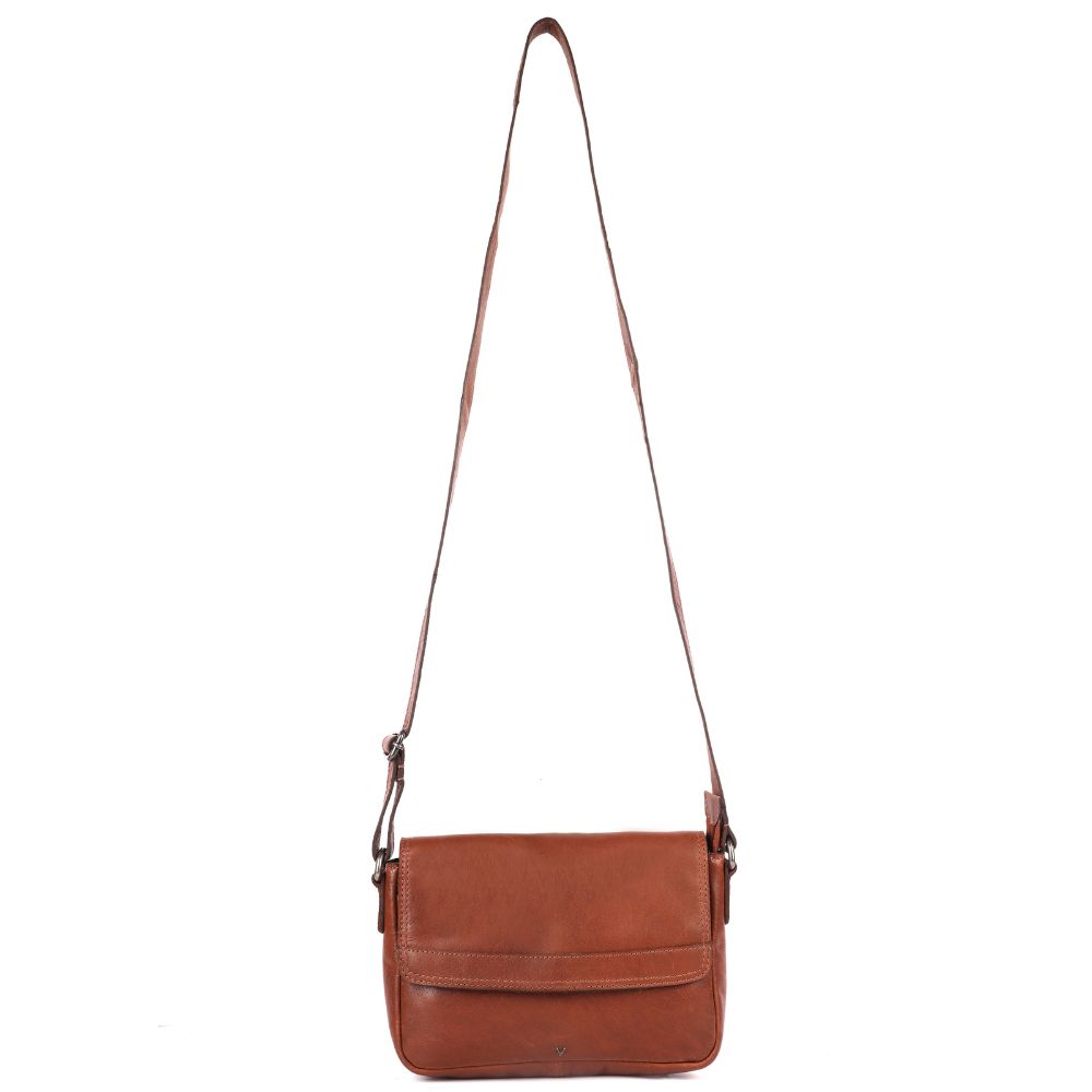 Genuine Leather Crossbody Sling Bag for Women - Trendy Casual Bag with Adjustable Strap