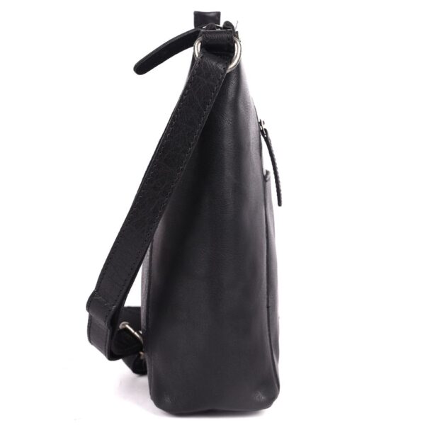 Genuine Leather Crossbody Sling Bag for Women, Purse for Women Trendy Casual Office Bag with Adjustable Strap