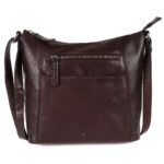 9.5 Inch Genuine Leather Crossbody Sling Bag for Women - Trendy Casual Office Bag with Adjustable Strap