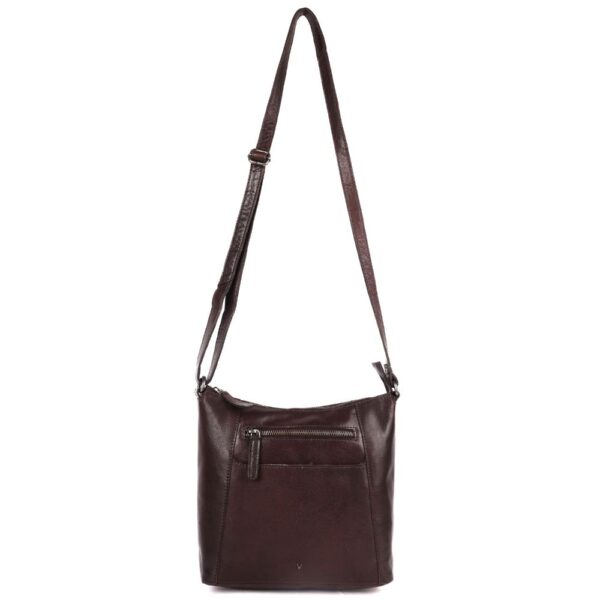 9.5 Inch Genuine Leather Crossbody Sling Bag for Women - Trendy Casual Office Bag with Adjustable Strap
