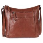 9.5 Inch Genuine Leather Crossbody Sling Bag for Women - Trendy Casual Office Bag with Adjustable Strap
