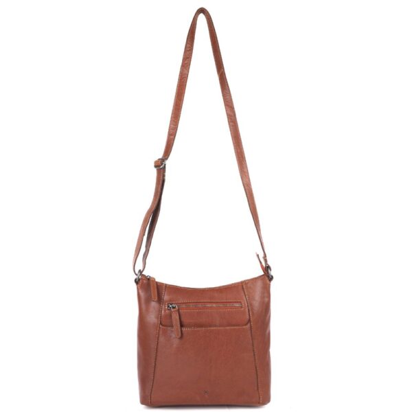 9.5 Inch Genuine Leather Crossbody Sling Bag for Women - Trendy Casual Office Bag with Adjustable Strap