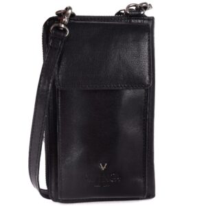 Genuine Leather Small Leather Crossbody Bags For Women Cell Phone Purse, Trendy Casual with adjustable strap