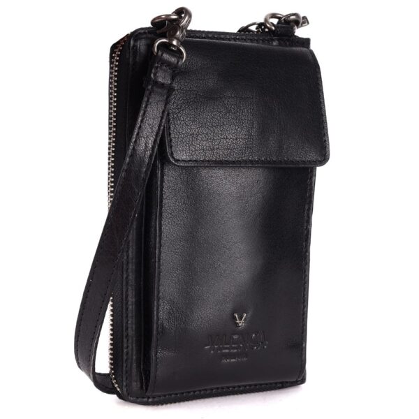 Genuine Leather Small Leather Crossbody Bags For Women Cell Phone Purse, Trendy Casual with adjustable strap