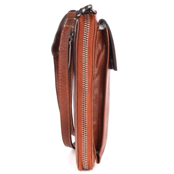 Genuine Leather Small Leather Crossbody Bags For Women Cell Phone Purse, Trendy Casual with adjustable strap