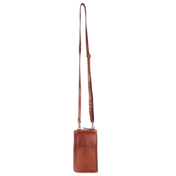 Genuine Leather Small Leather Crossbody Bags For Women Cell Phone Purse, Trendy Casual with adjustable strap