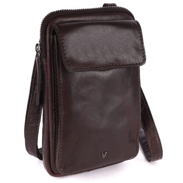 Genuine Leather Small Crossbody Bags For Women Cell Phone Purse, Trendy Casual Bag with Adjustable Strap