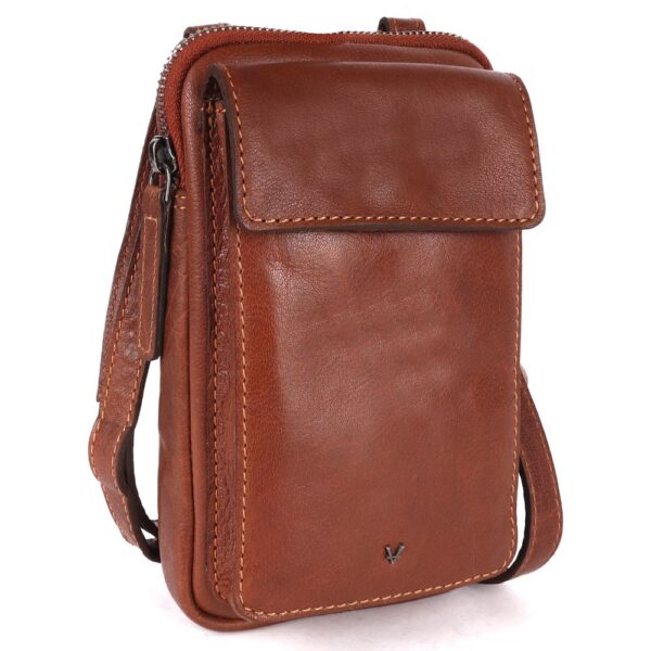Genuine Leather Small Crossbody Bags For Women Cell Phone Purse, Trendy Casual Bag with Adjustable Strap