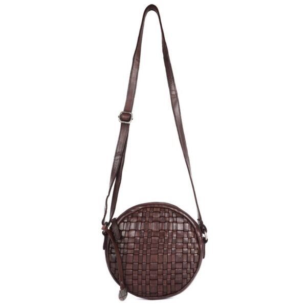 NAOMI ROUND BAG – Genuine Leather Round Crossbody Bag for Women