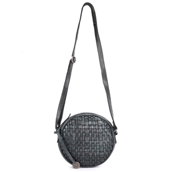 NAOMI ROUND BAG – Genuine Leather Round Crossbody Bag for Women