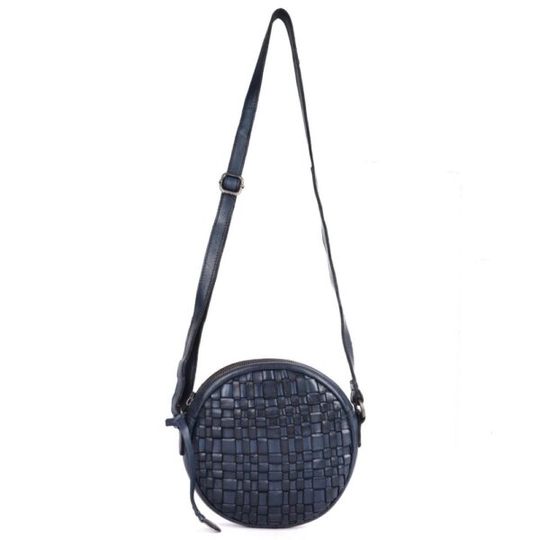 NAOMI ROUND BAG – Genuine Leather Round Crossbody Bag for Women
