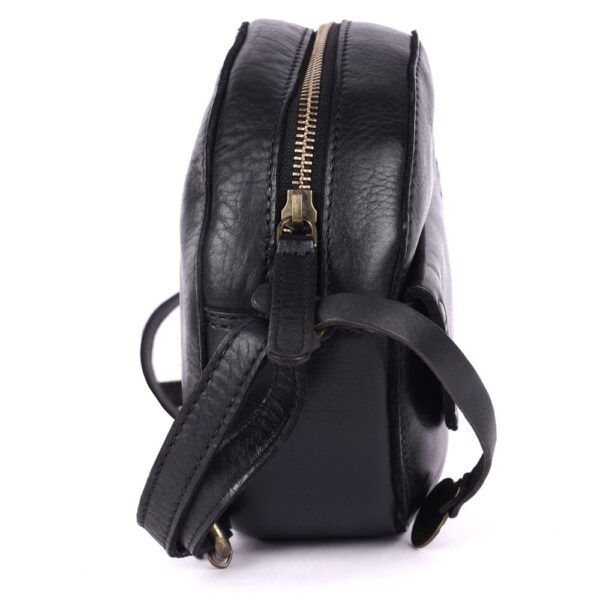 Genuine Italian Leather Boho Studded Round Crossbody Sling Bag - Stylish, Durable, & Perfect for Everyday Use for women