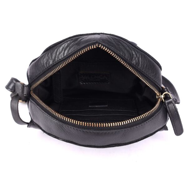 Genuine Italian Leather Boho Studded Round Crossbody Sling Bag - Stylish, Durable, & Perfect for Everyday Use for women