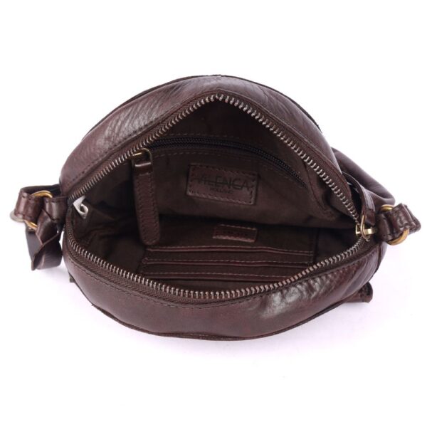 Genuine Italian Leather Boho Studded Round Crossbody Sling Bag - Stylish, Durable, & Perfect for Everyday Use for women