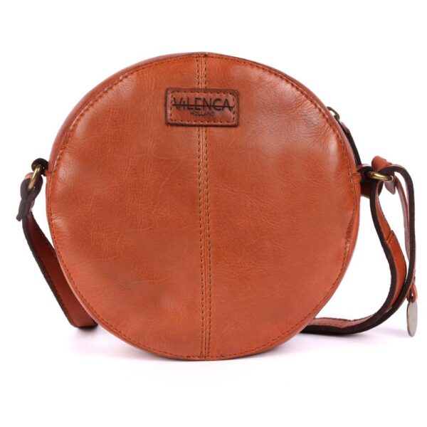 Genuine Italian Leather Boho Studded Round Crossbody Sling Bag - Stylish, Durable, & Perfect for Everyday Use for women