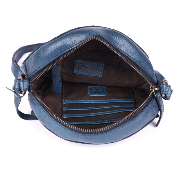 Genuine Italian Leather Boho Studded Round Crossbody Sling Bag - Stylish, Durable, & Perfect for Everyday Use for women