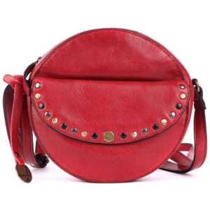 Genuine Italian Leather Boho Studded Round Crossbody Sling Bag - Stylish, Durable, & Perfect for Everyday Use for women (Copy)