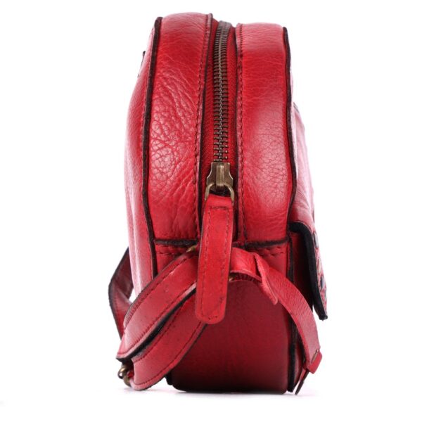 Genuine Italian Leather Boho Studded Round Crossbody Sling Bag - Stylish, Durable, & Perfect for Everyday Use for women (Copy)