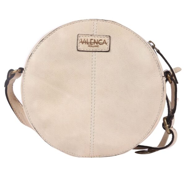 Genuine Italian Leather Boho Studded Round Crossbody Sling Bag - Stylish, Durable, & Perfect for Everyday Use for women