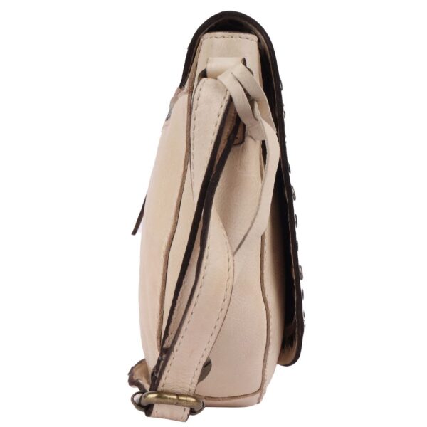 Genuine Italian Leather Boho Studded Crossbody Shoulder Bag - Stylish, Durable, & Perfect for Everyday Use for women