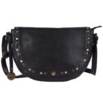 Genuine Italian Leather Boho Studded Crossbody Shoulder Bag - Stylish, Durable, & Perfect for Everyday Use for women