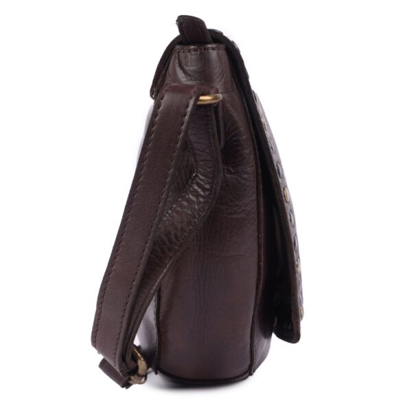 Genuine Italian Leather Boho Studded Crossbody Shoulder Bag - Stylish, Durable, & Perfect for Everyday Use for women