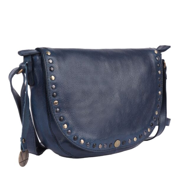 Genuine Italian Leather Boho Studded Crossbody Shoulder Bag - Stylish, Durable, & Perfect for Everyday Use for women