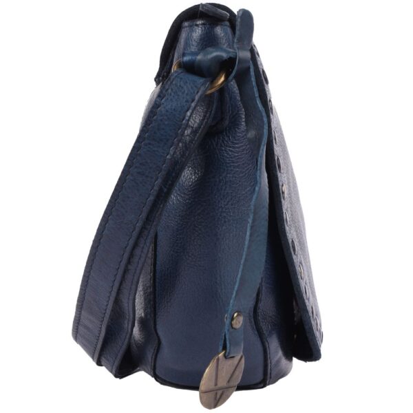 Genuine Italian Leather Boho Studded Crossbody Shoulder Bag - Stylish, Durable, & Perfect for Everyday Use for women
