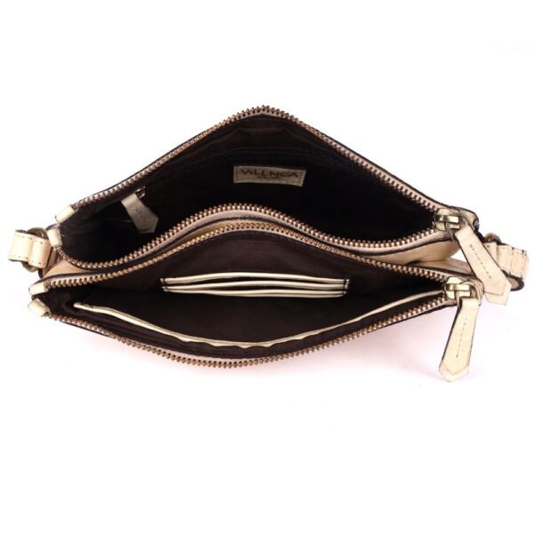 9 inch Women's Genuine Italian Leather Boho Studded Crossbody Sling Bag – Premium Quality, Stylish